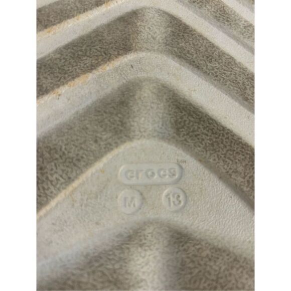 Crocs Mens size 13 Stucco Duet Max street Iconic Comfort Clogs Sandals Cream San main image 8